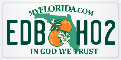 FL license plate EDBH02