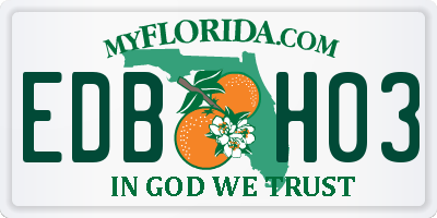 FL license plate EDBH03