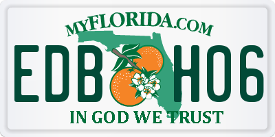 FL license plate EDBH06