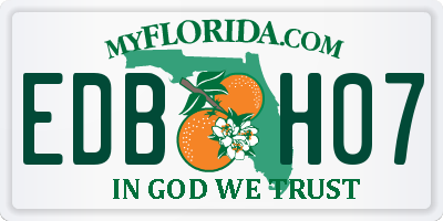 FL license plate EDBH07