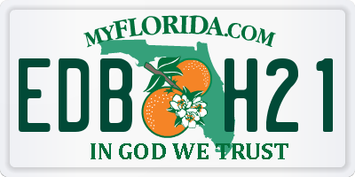 FL license plate EDBH21