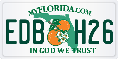 FL license plate EDBH26