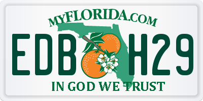 FL license plate EDBH29