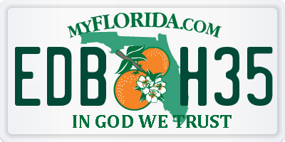 FL license plate EDBH35