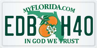 FL license plate EDBH40