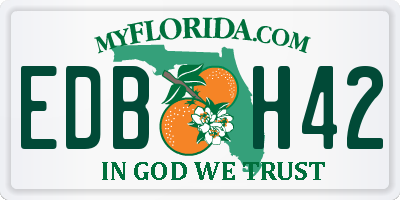 FL license plate EDBH42