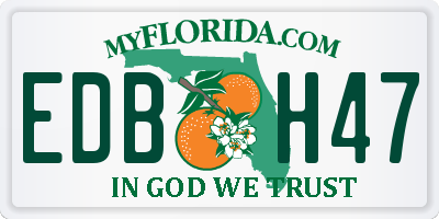 FL license plate EDBH47