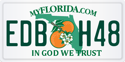FL license plate EDBH48