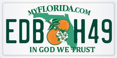FL license plate EDBH49