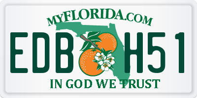 FL license plate EDBH51