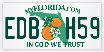 FL license plate EDBH59