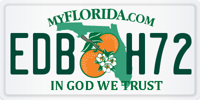 FL license plate EDBH72