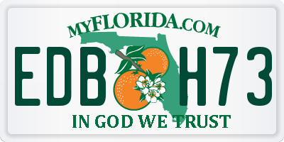 FL license plate EDBH73