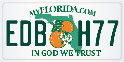 FL license plate EDBH77