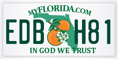 FL license plate EDBH81