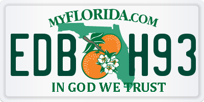 FL license plate EDBH93
