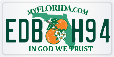 FL license plate EDBH94