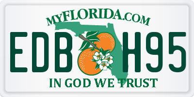 FL license plate EDBH95