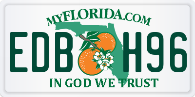 FL license plate EDBH96