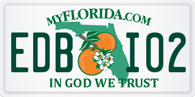 FL license plate EDBI02