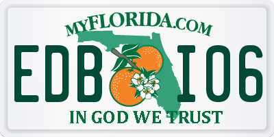 FL license plate EDBI06