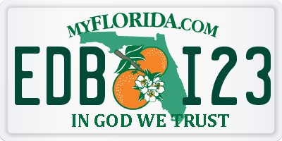 FL license plate EDBI23