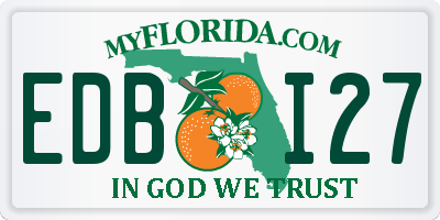 FL license plate EDBI27