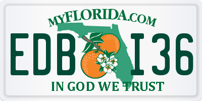 FL license plate EDBI36