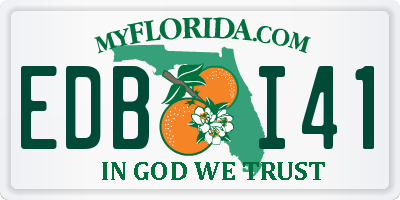 FL license plate EDBI41