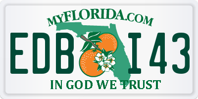 FL license plate EDBI43