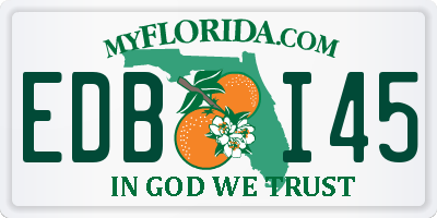 FL license plate EDBI45