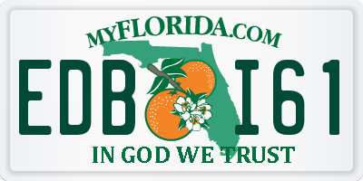 FL license plate EDBI61