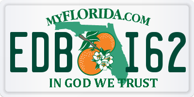 FL license plate EDBI62