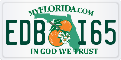 FL license plate EDBI65