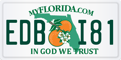 FL license plate EDBI81