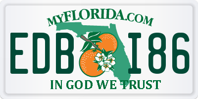 FL license plate EDBI86
