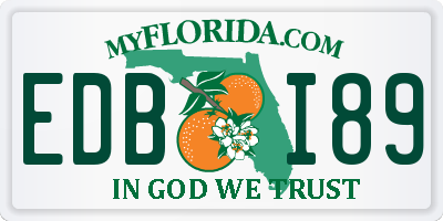 FL license plate EDBI89