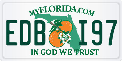 FL license plate EDBI97