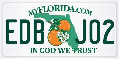FL license plate EDBJ02