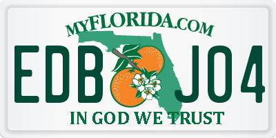 FL license plate EDBJ04