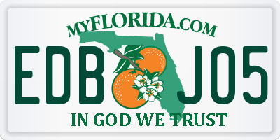 FL license plate EDBJ05
