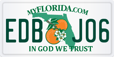 FL license plate EDBJ06