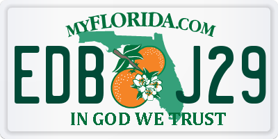 FL license plate EDBJ29