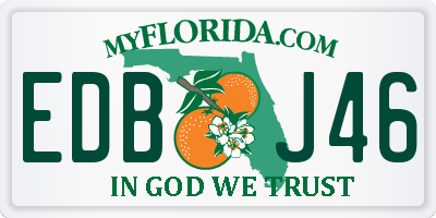 FL license plate EDBJ46