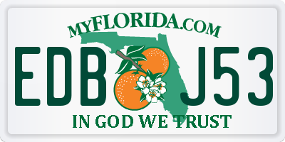 FL license plate EDBJ53