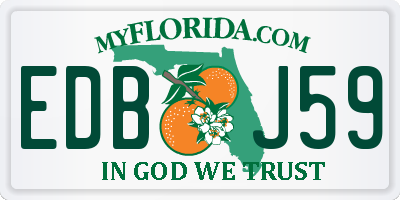 FL license plate EDBJ59