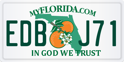 FL license plate EDBJ71