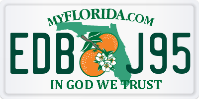 FL license plate EDBJ95
