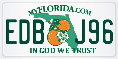 FL license plate EDBJ96