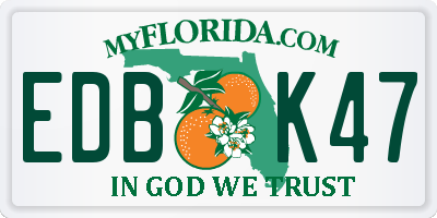 FL license plate EDBK47